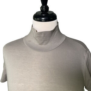 Philosophy Women's Shirt Short Sleeve Mock Cowl Neck Gray Top Size XS